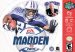 Madden NFL 2001 Nintendo 64 N64 Game Football EA 01