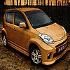 Gold colored car puzzle