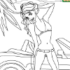Kid's Coloring: Sports Girl