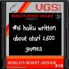 World's Worst Jigsaw #16: Haiku Written About Atari 2600 Games